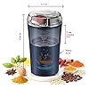 Electric Coffee Grinder Spice & Coffee Bean Grinder Stainless Steel 4 Blade Mixer Grinder for Masala & Herb Push Button Control Durable Grinding Machine for Dry Item