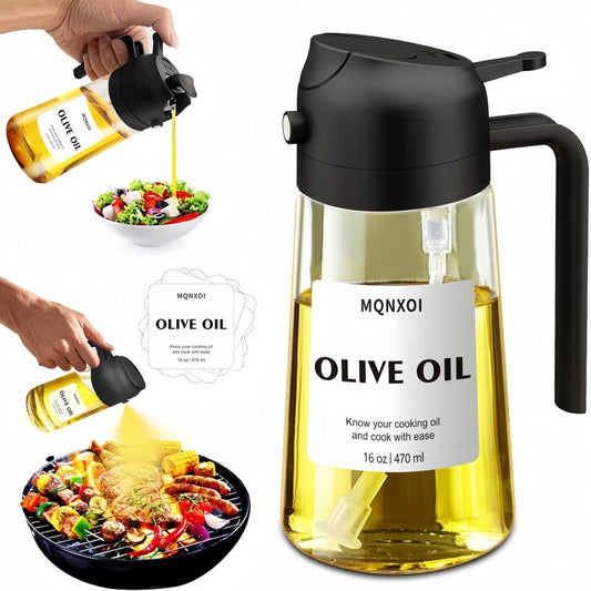 Oil spray tank reverse spray dual-purpose oil spray tank oil spray oil pour oil integrated kitchen air fryer oil spray bottle atomized edible oil