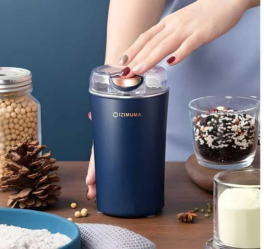 Electric Coffee Grinder Spice & Coffee Bean Grinder Stainless Steel 4 Blade Mixer Grinder for Masala & Herb Push Button Control Durable Grinding Machine for Dry Item